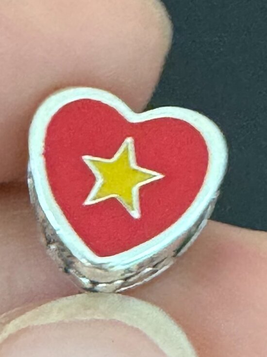 Pandora Jewelry - Authentic Pandora Vietnam Flag Heart Exclusive Charm